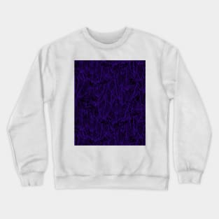 Purple Black Feather Angel Wings Print Crewneck Sweatshirt